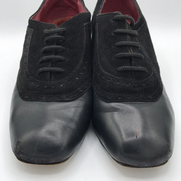 Oh! black square toe granny shoes, size 37 (6.5) - Picture 8 of 8
